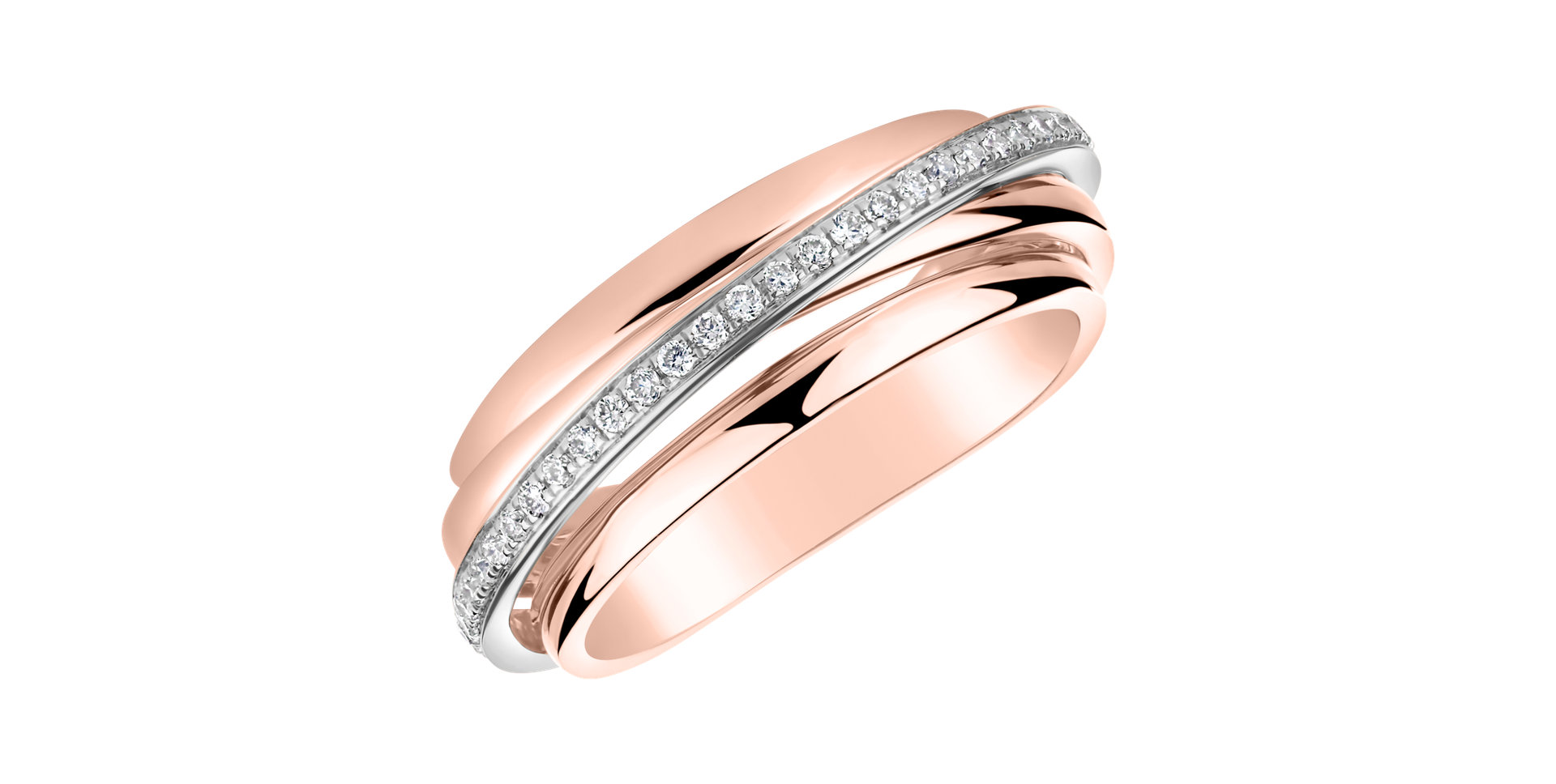 Prsteň s diamantmi Shine Dawn