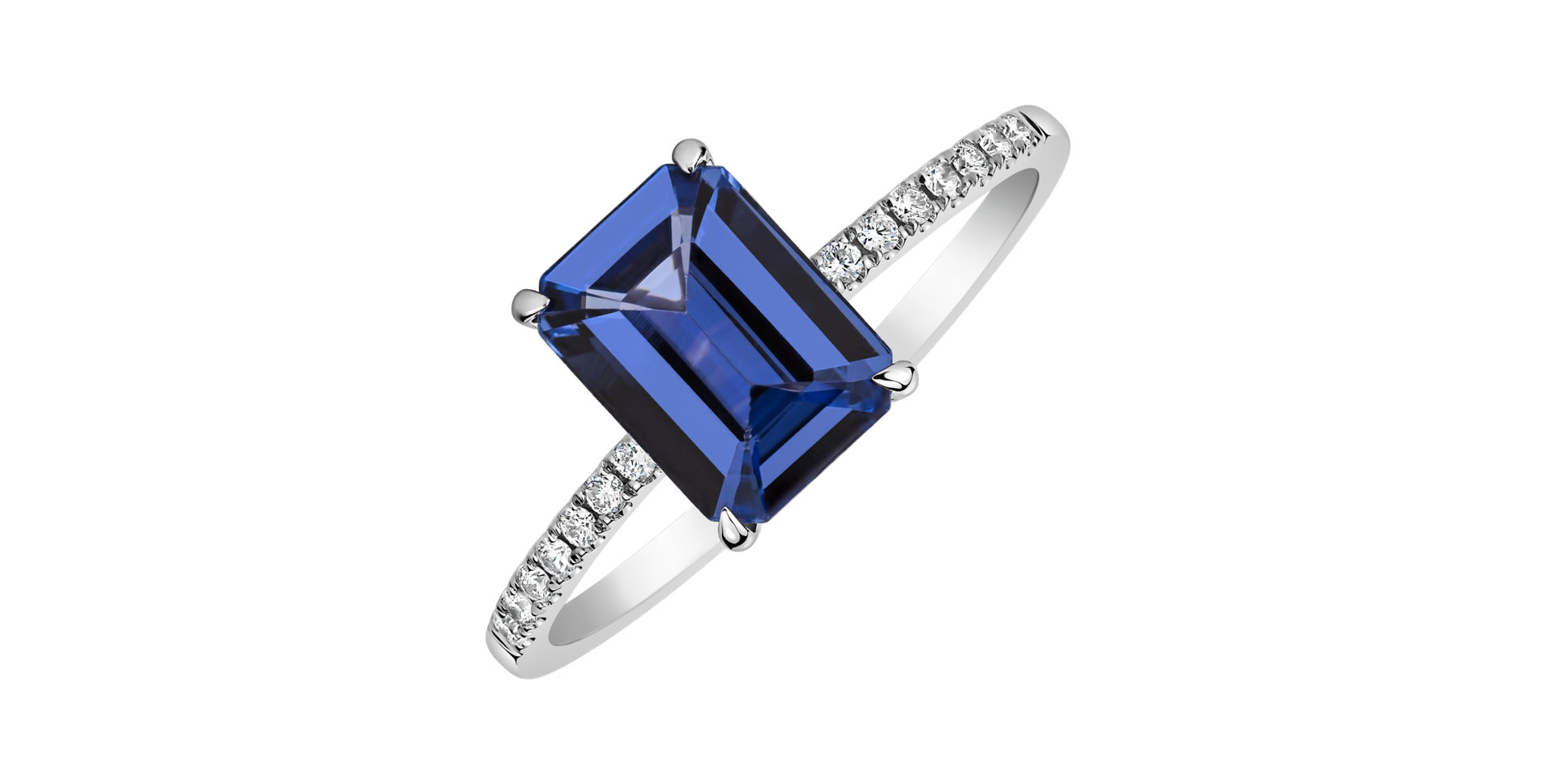 Prsteň s diamantmi a tanzanitom Perfect Promise