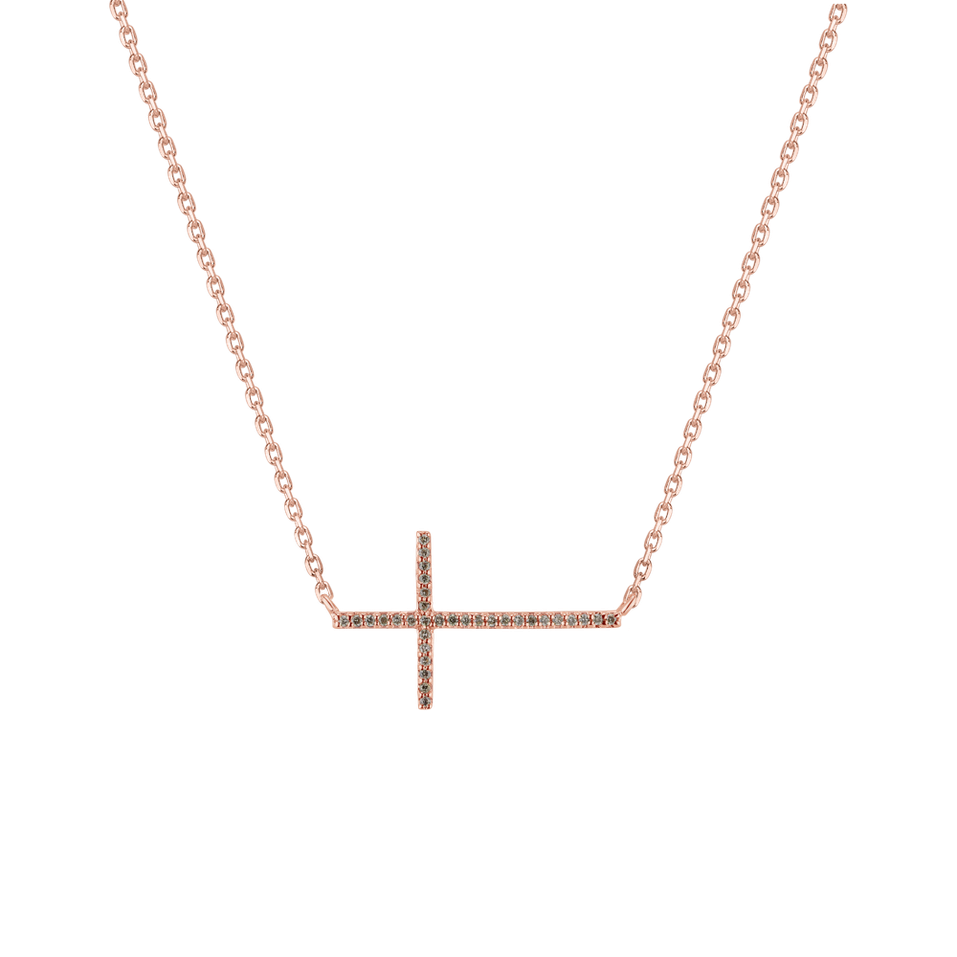 Náhrdelník s diamantmi Luxury Cross