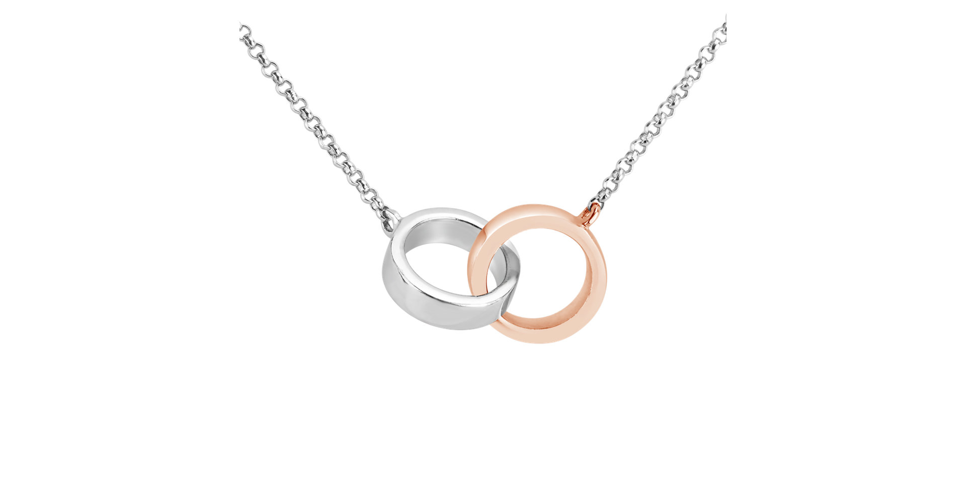 Náhrdelník s diamantom Eternal Circles