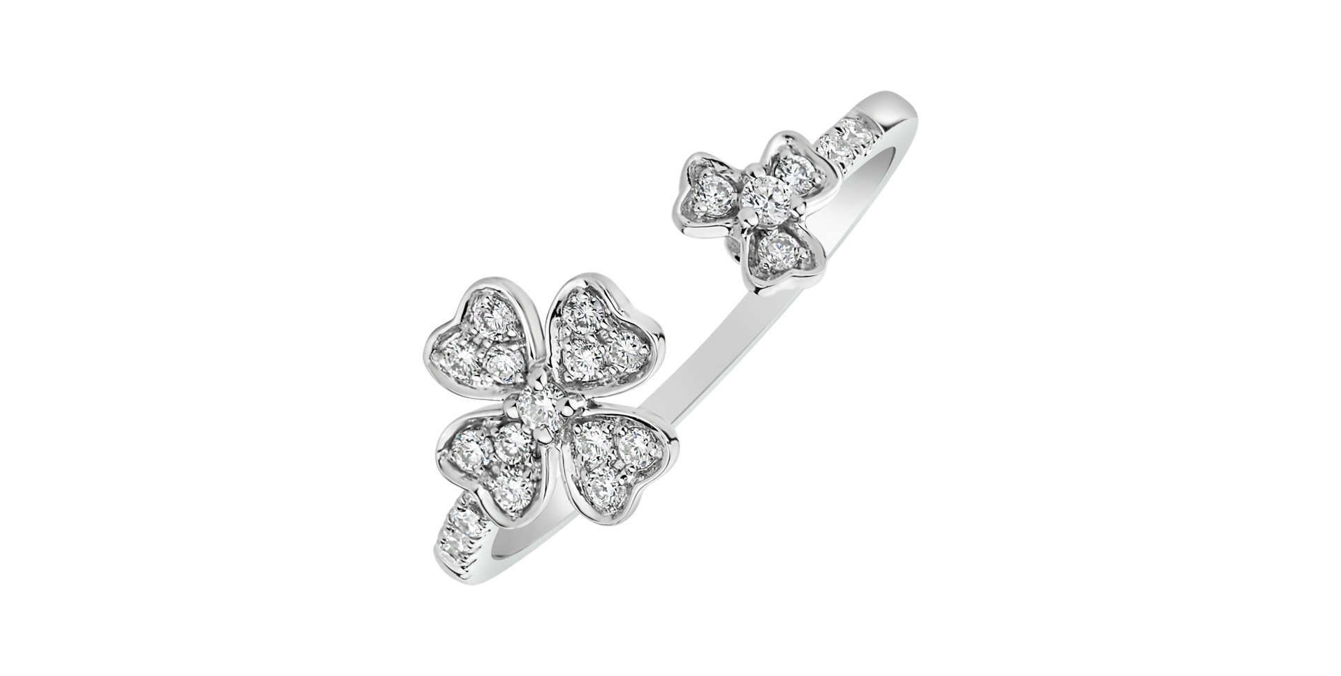 Prsteň s diamantmi Double Flowering