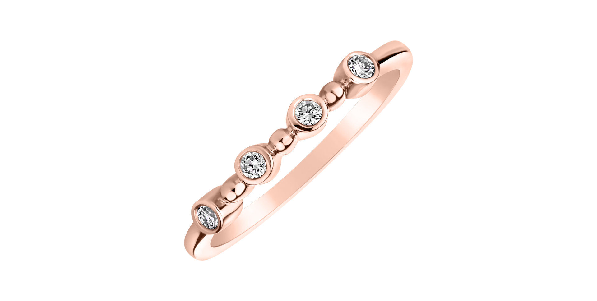 Prsteň s diamantmi Simplicity