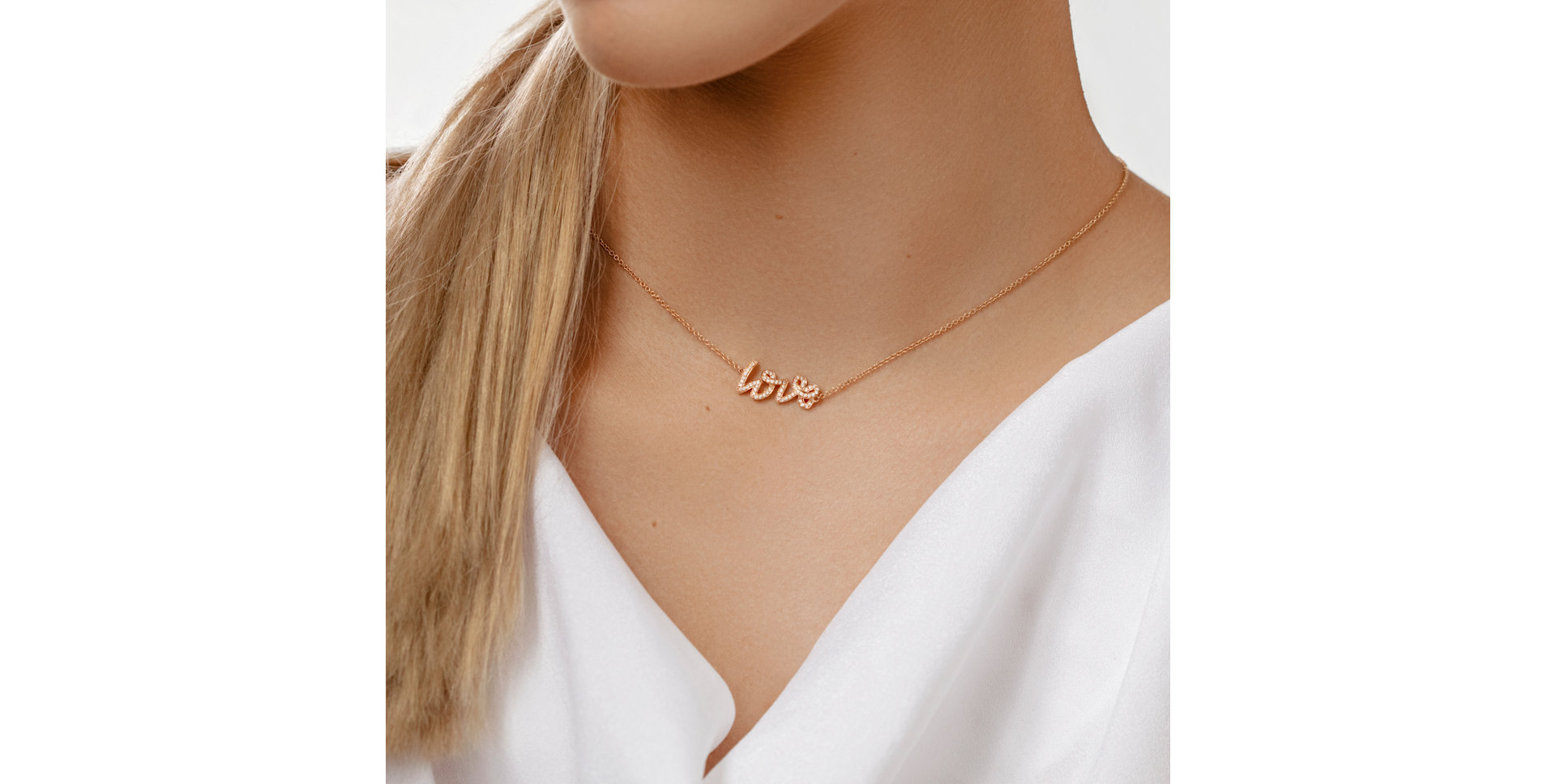 Náhrdelník s diamantmi Diamond Love