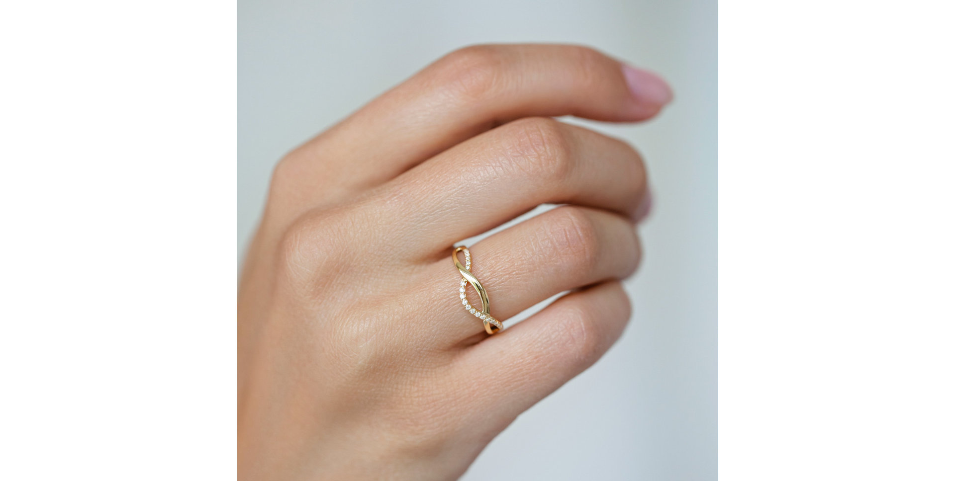 Prsteň s diamantmi Lucid Elegance