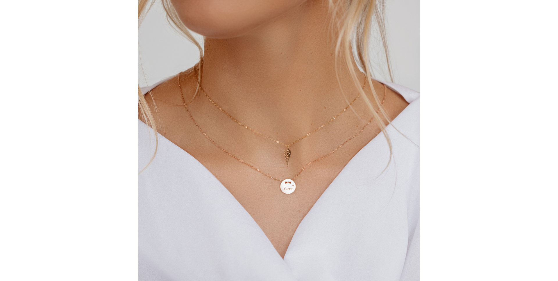 Náhrdelník s diamantom Heaven Wing