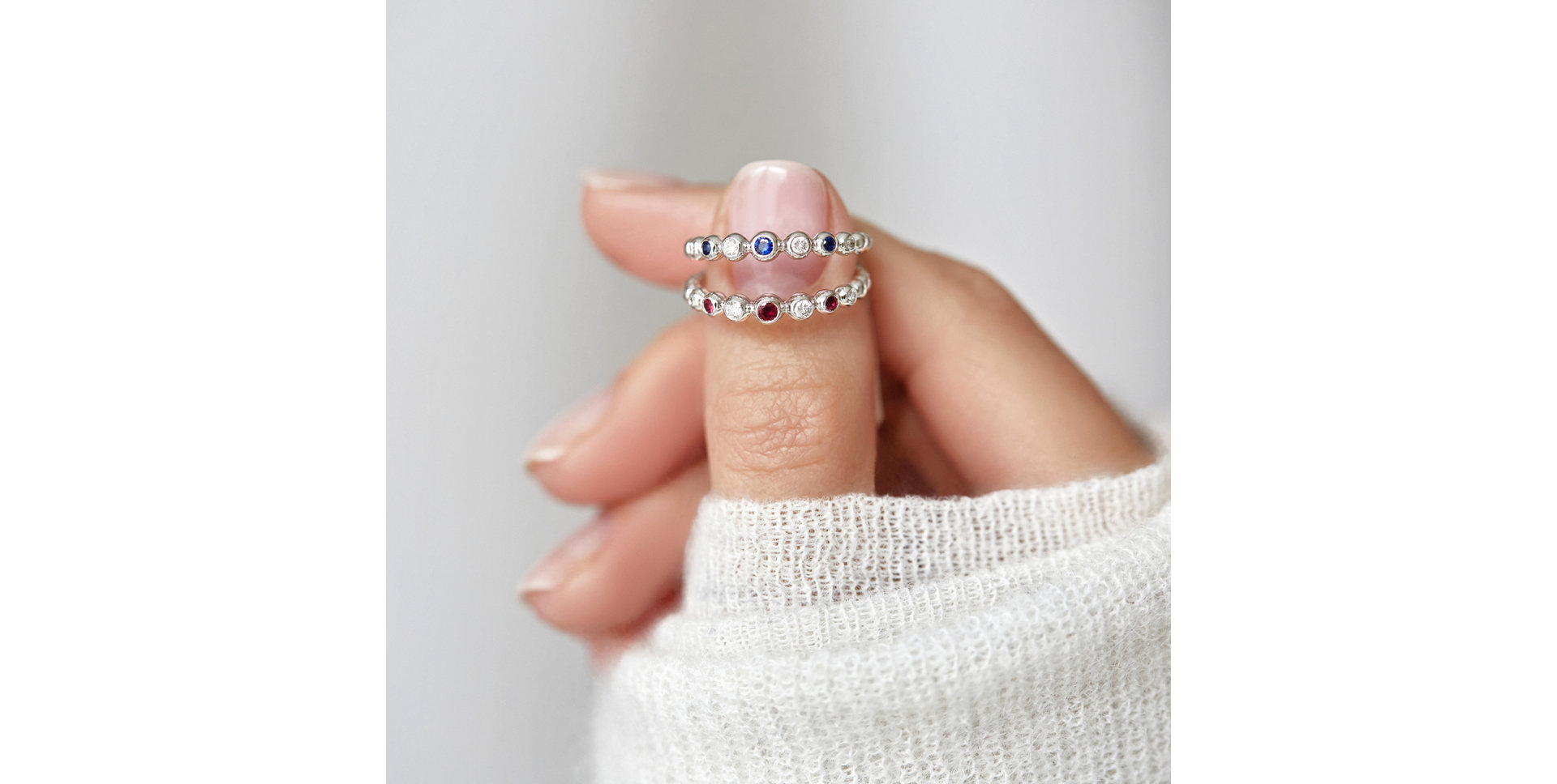 Prsteň s diamantmi Shiny Dots