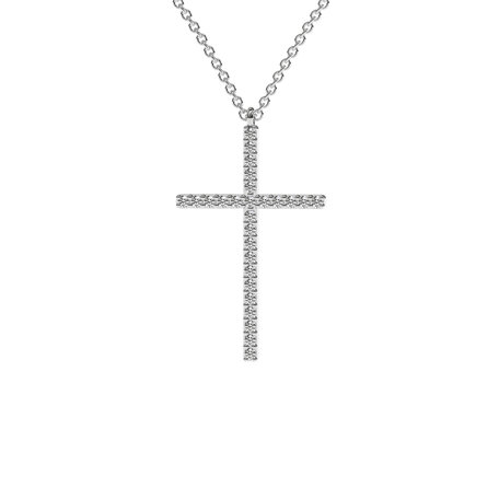 Náhrdelník s diamantmi Cross