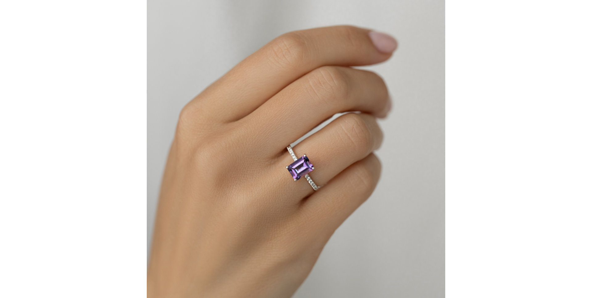 Prsteň s diamantmi a citrínom Mireth